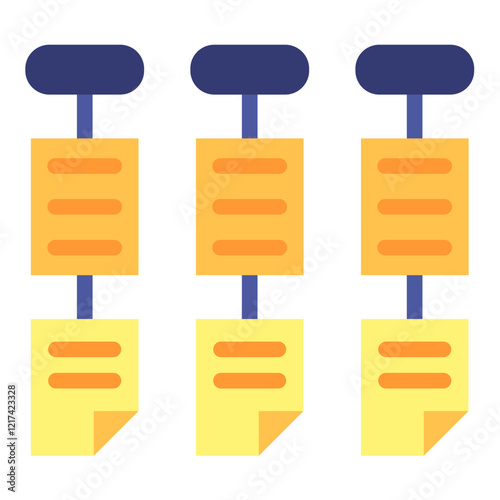 Vector Design Kanban Icon Style