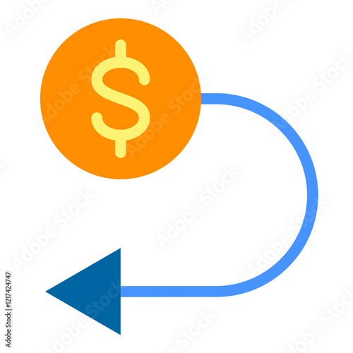Vector Design Return on Investment (ROI) Icon Style