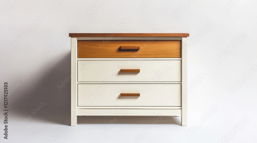 Modern Stylish Nightstand with Three Drawers Modern Stylish Nightstand with Three Drawers