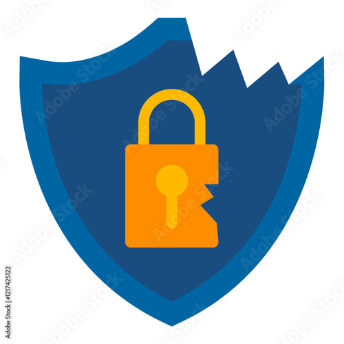 Vector Design Data Breach Icon Style