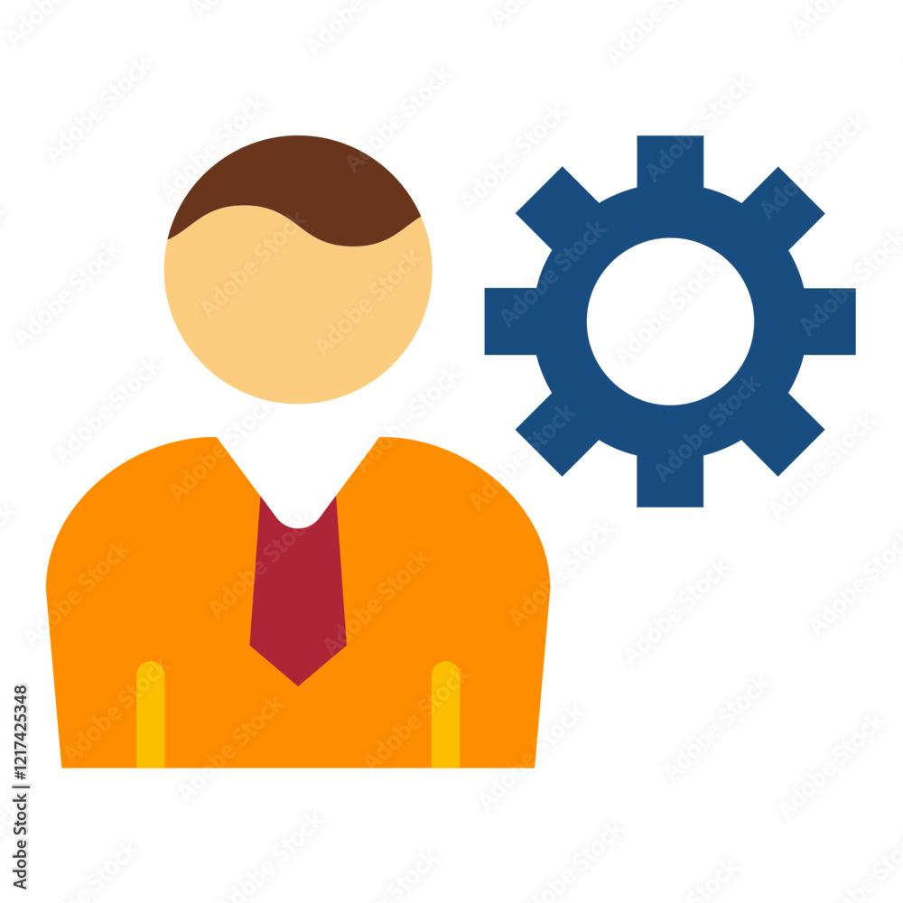 Vector Design HR Director Icon Style Vector Design HR Director Icon Style