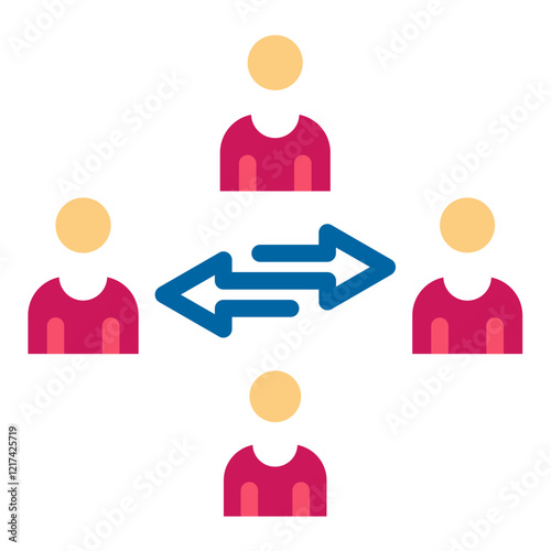 Vector Design Joint Venture Icon Style