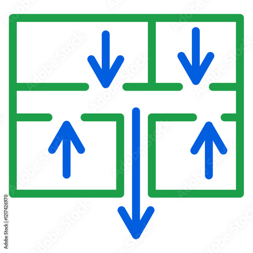 Vector Design Evacuation Plan Icon Style