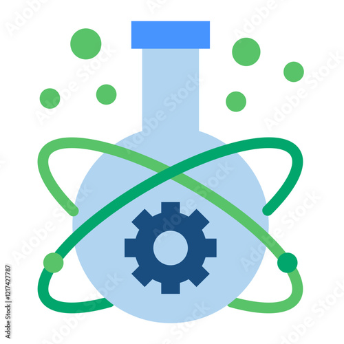 Vector Design Innovation Lab Icon Style