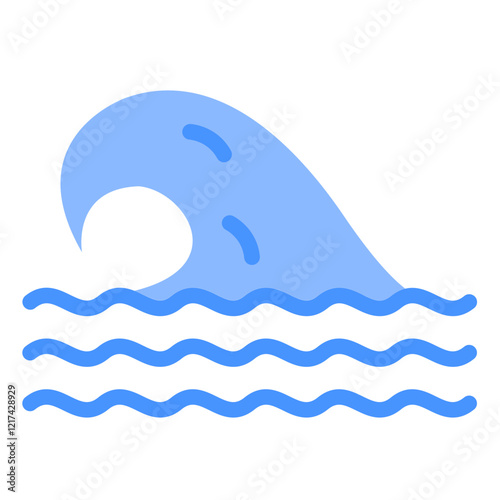 Vector Design Disruption Wave Icon Style