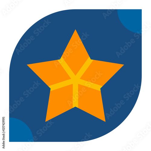 Vector Design Trailblazing Star Icon Style