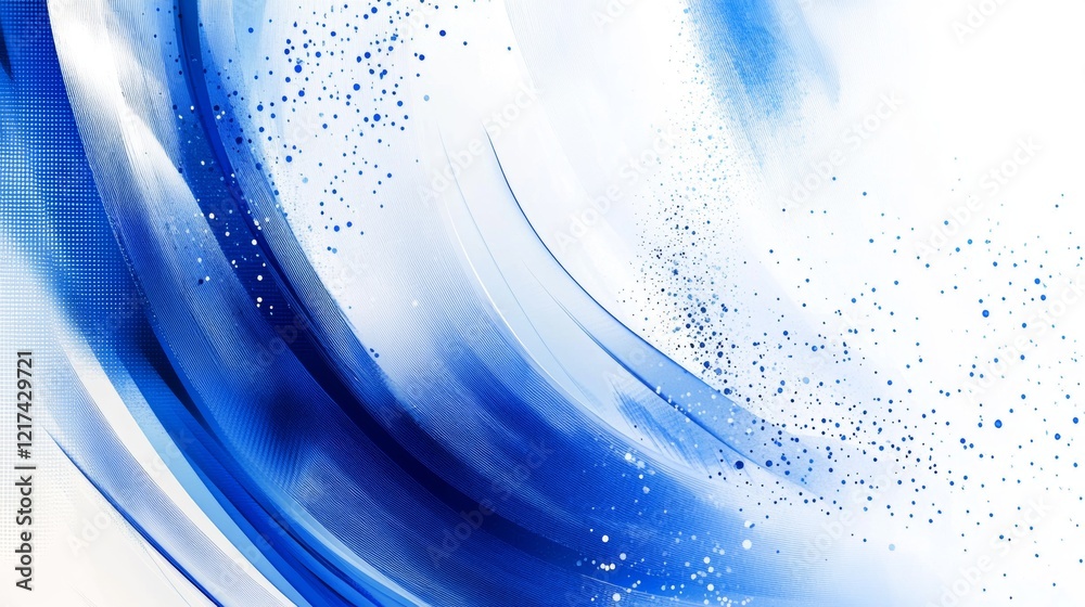 Fototapeta premium Modern abstract background, blue white gradations, circle effect,shape memphis, trendy , vector ,eps 10