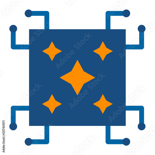 Vector Design Quantum Spark Icon Style