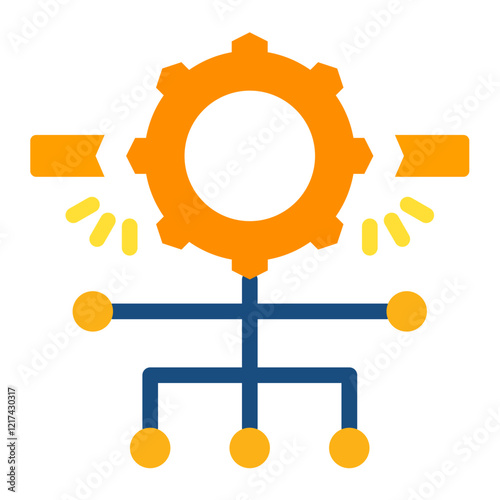 Vector Design Breakthrough Cascade Icon Style