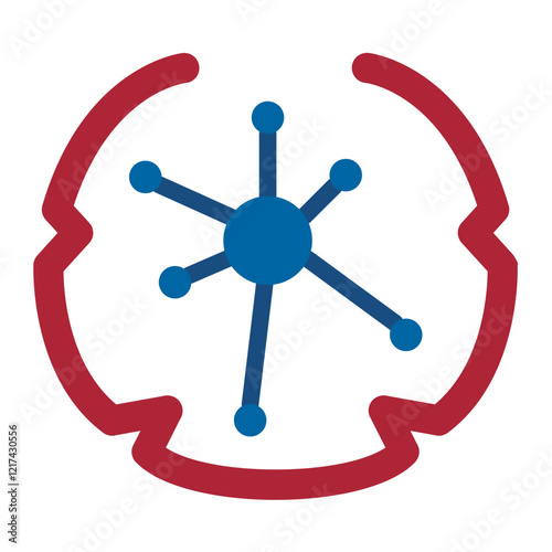 Vector Design Insightful Network Icon Style