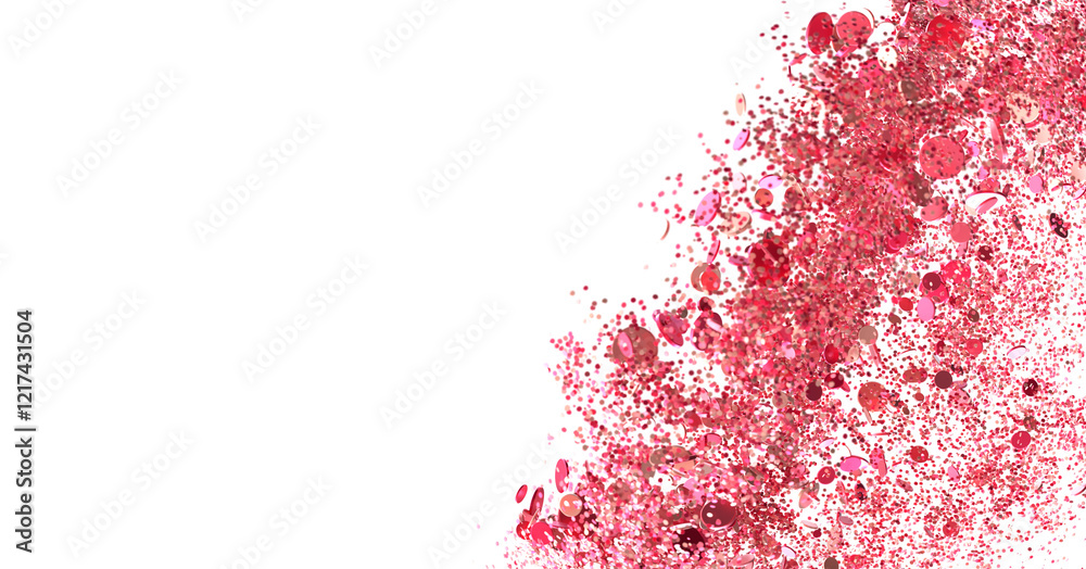 Fototapeta premium A burst of pink glitter
