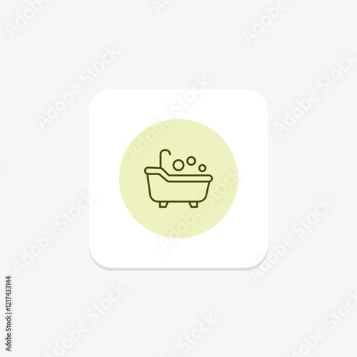 Bath Tub pentaglow, vector, pixel perfect, illustrator file
