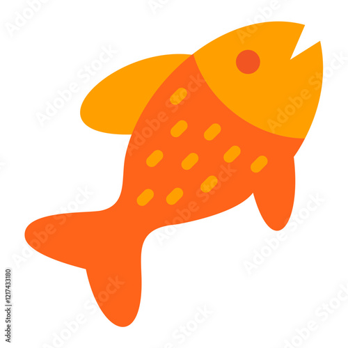 Vector Design Fish Icon Style