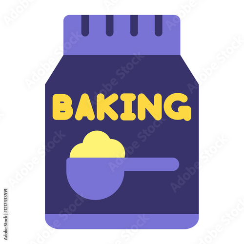 Vector Design Baking Powder Icon Style