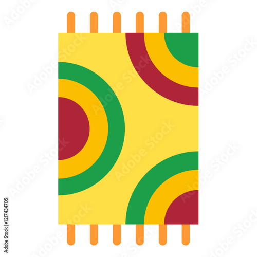 Vector Design Beach Towel Icon Style