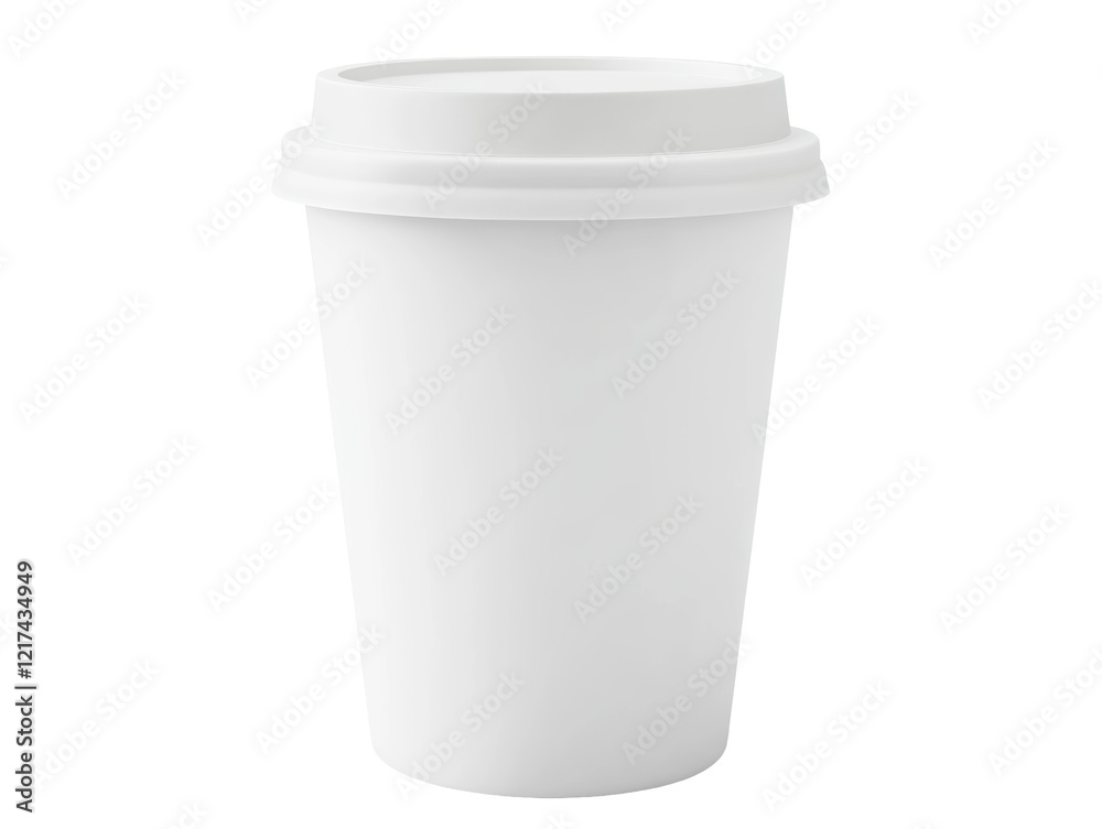 Isolated White Disposable Coffee Cup Isolated White Disposable Coffee Cup