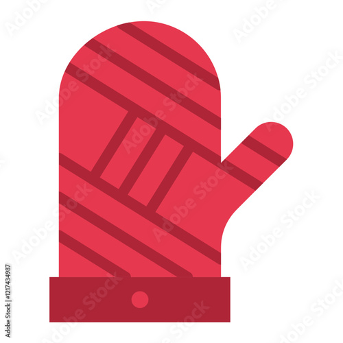 Vector Design Oven Mitt Icon Style