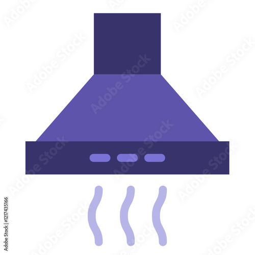 Vector Design Range Hood Icon Style