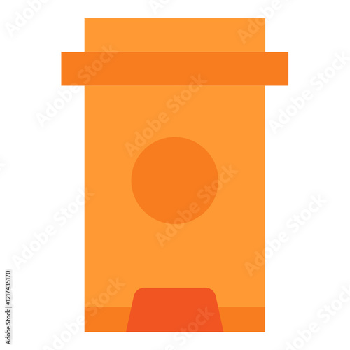 Vector Design Trash Compactor Icon Style