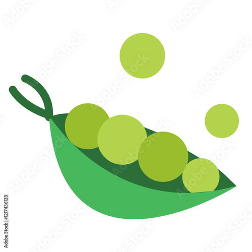 Vector Design Peas Icon Style