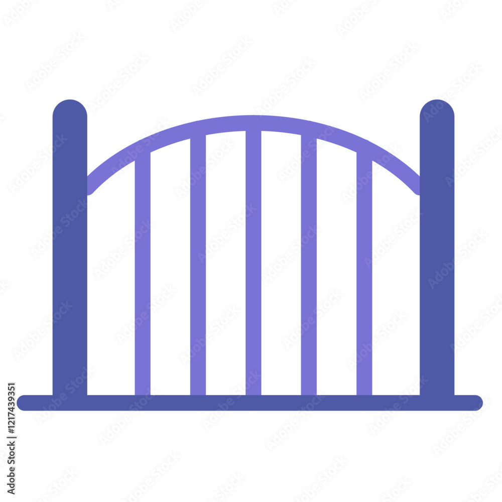 Vector Design Gate Icon Style Vector Design Gate Icon Style