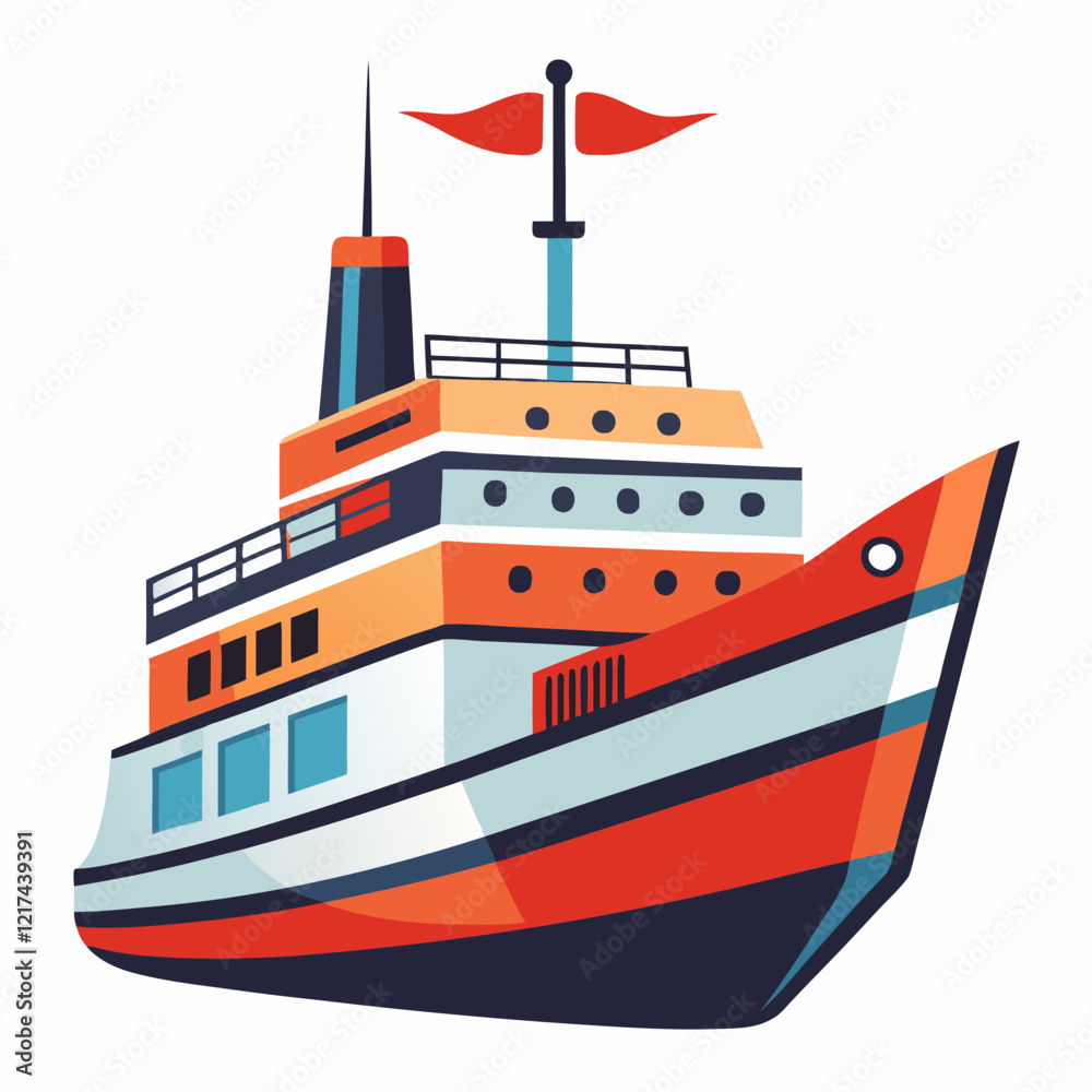 Fototapeta premium ship with cargo ship