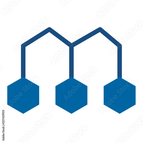 Vector Design Depolymerization Icon Style