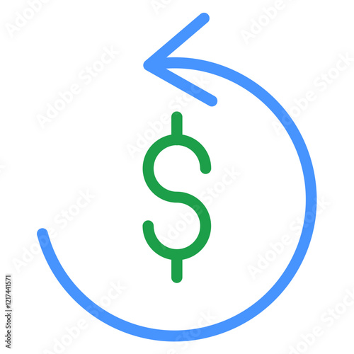 Vector Design Refund Icon Style