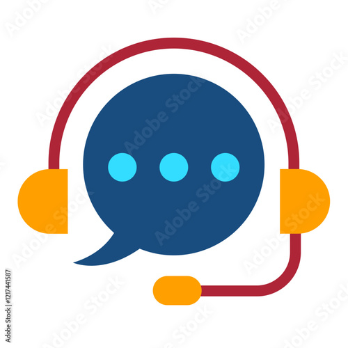 Vector Design Helpline Icon Style
