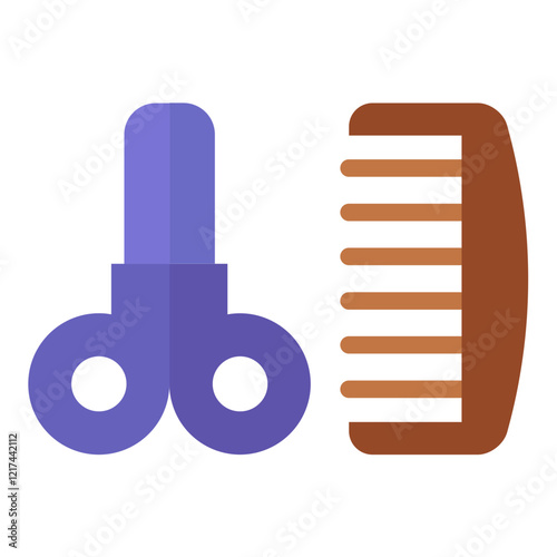 Vector Design Grooming Icon Style