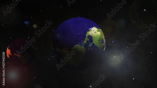 Earth and the planets revolving around it