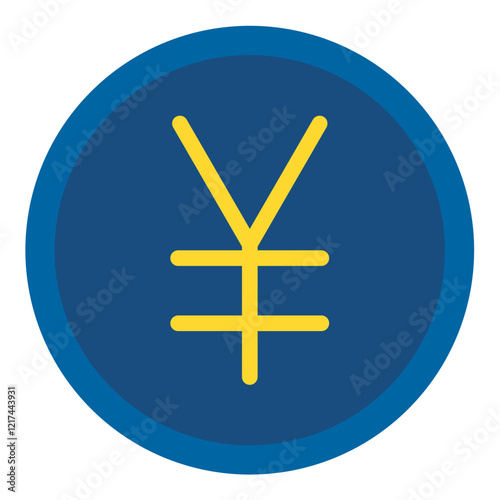 Vector Design Yen Sign Icon Style