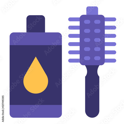 Vector Design Haircare Icon Style