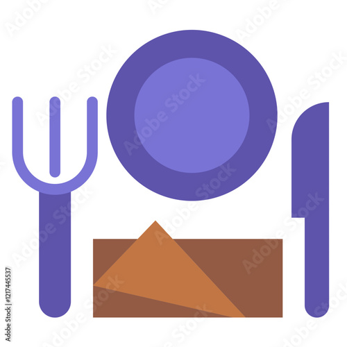 Vector Design Tableware Icon Style