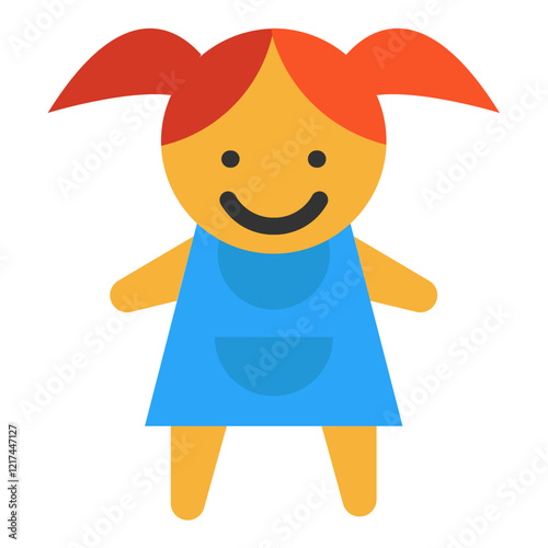 Vector Design Dolls Icon Style