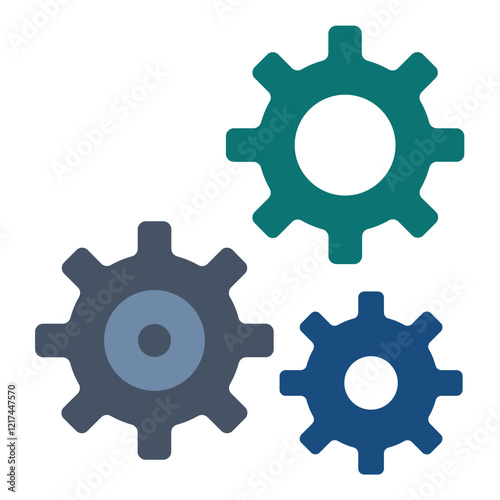 Vector Design Gear Icon Style