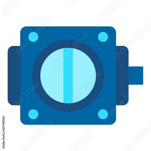 Vector Design Throttle Body Icon Style