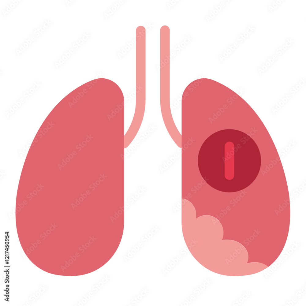 Vector Design Mesothelioma Icon Style Vector Design Mesothelioma Icon Style