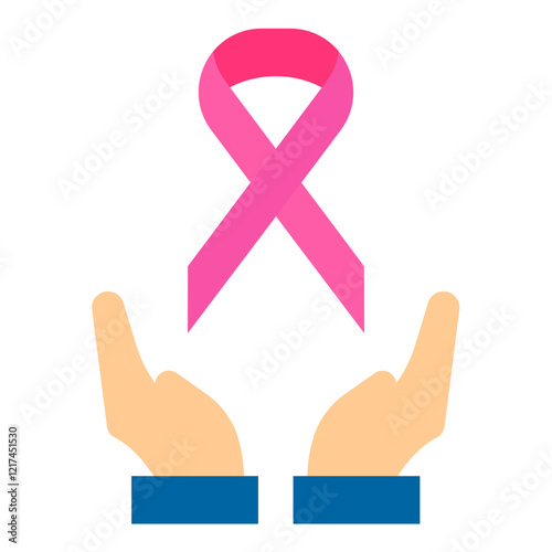 Vector Design Cancer Fighter Icon Style photo