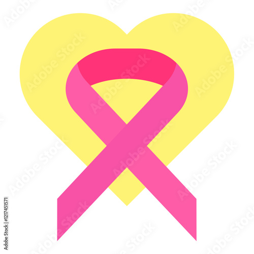 Vector Design Cancer Fundraiser Icon Style