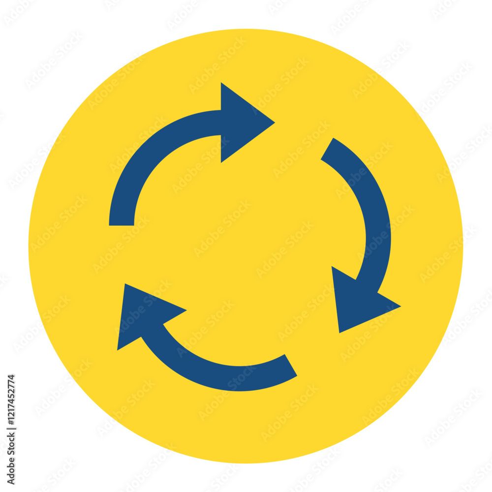 Vector Design Roundabout Icon Style Vector Design Roundabout Icon Style