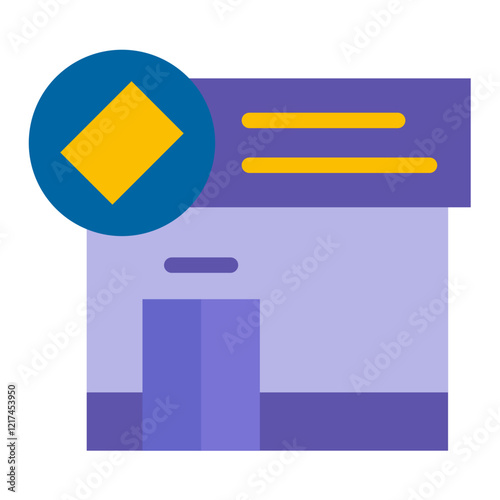 Vector Design Bookstore Icon Style