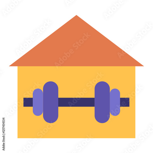 Vector Design Fitness Center Icon Style