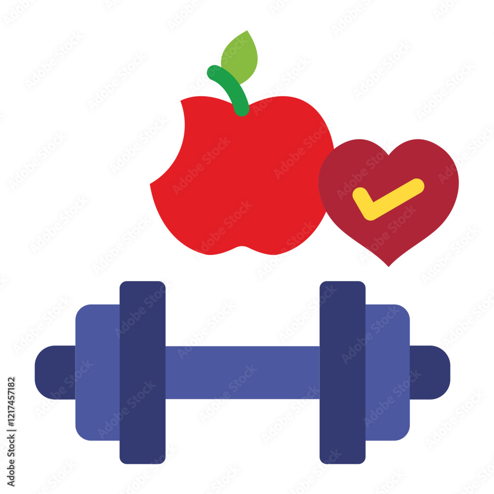 Obraz premium Vector Design Wellness Habit Icon Style