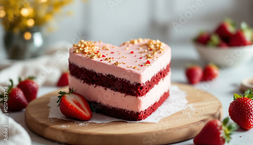 Wallpaper Mural christmas cake with berries and mint Torontodigital.ca