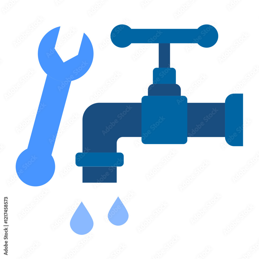 Vector Design Plumbing Icon Style Vector Design Plumbing Icon Style