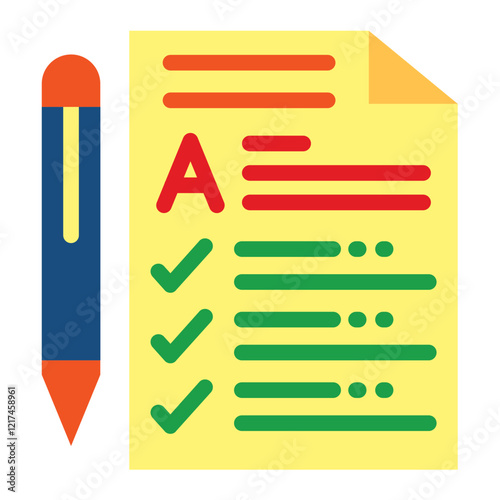 Vector Design Grading Icon Style
