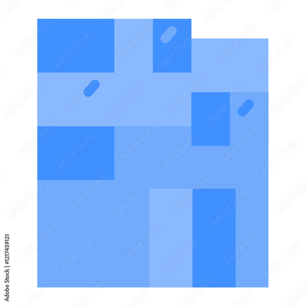 Vector Design Modular Construction Icon Style Vector Design Modular Construction Icon Style