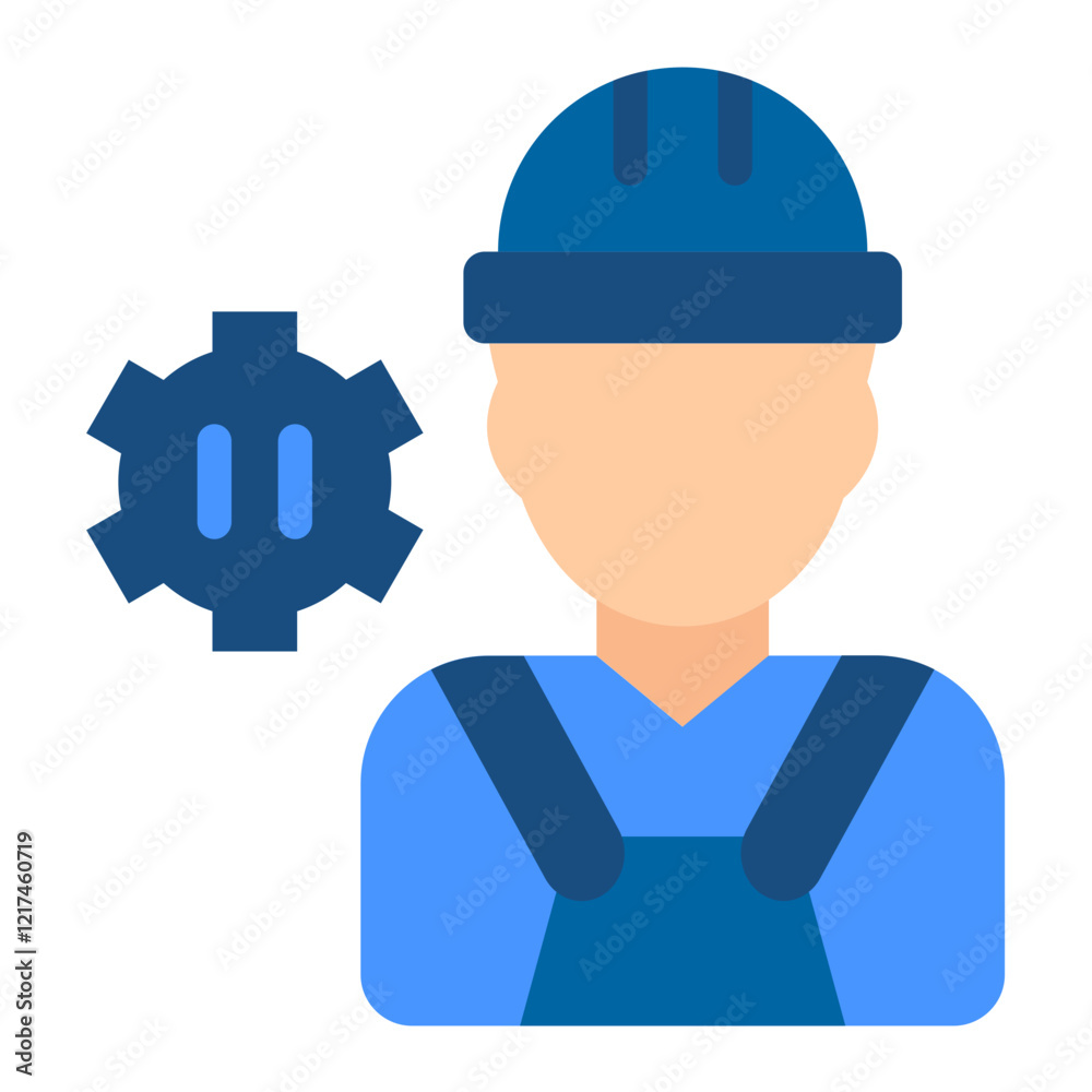 Vector Design HVAC Engineer Icon Style Vector Design HVAC Engineer Icon Style