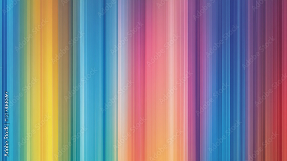 Fototapeta premium Abstract blue vertical lines pattern, vertical gradient texture background, Vertical gradient stripes in neon shades, transitioning from hot pink to electric blue, 
